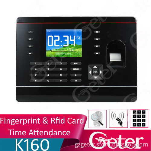 Competitive Price Biometric Fingerprint Time Attendance/Time recording/Time clock with 2.8' TFT LCD color screen
